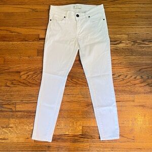 Free People White Low Rise Skinny Jeans 27